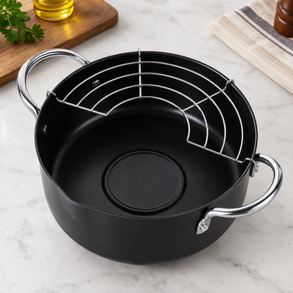 CrispRail™ Pot-Rim Oil-Drain Rack