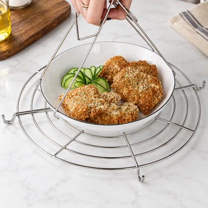 CrispRail™ Pot-Rim Oil-Drain Rack