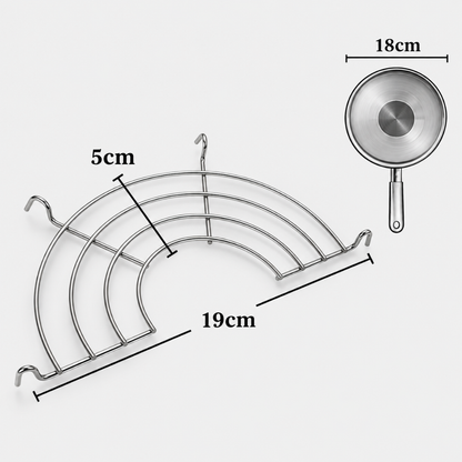 CrispRail™ Pot-Rim Oil-Drain Rack