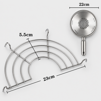 CrispRail™ Pot-Rim Oil-Drain Rack