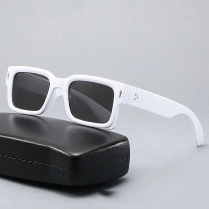 Damon Two-Tone Square Sunglasses