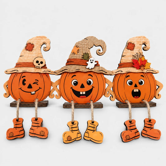 DeskBuddy™ Pumpkin Trio Desktop Decoration