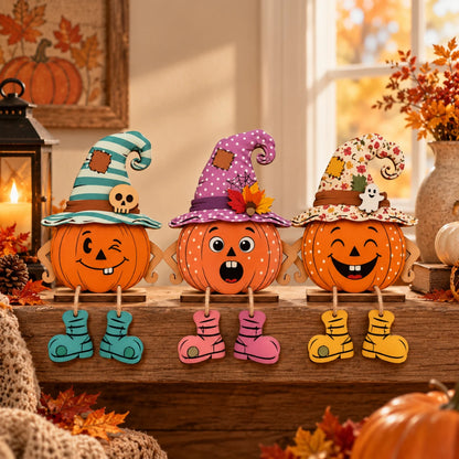 DeskBuddy™ Pumpkin Trio Desktop Decoration