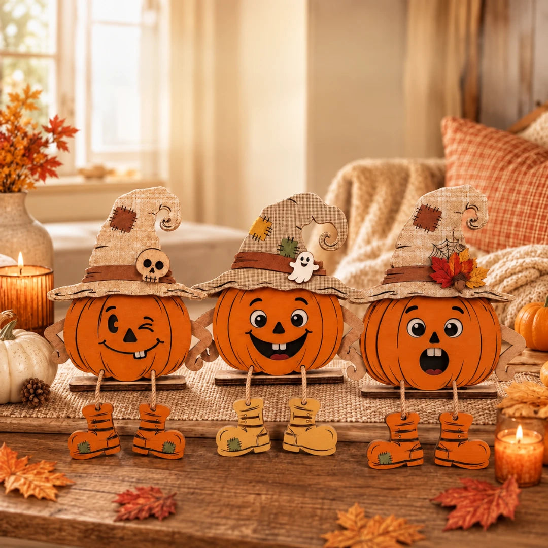 DeskBuddy™ Pumpkin Trio Desktop Decoration