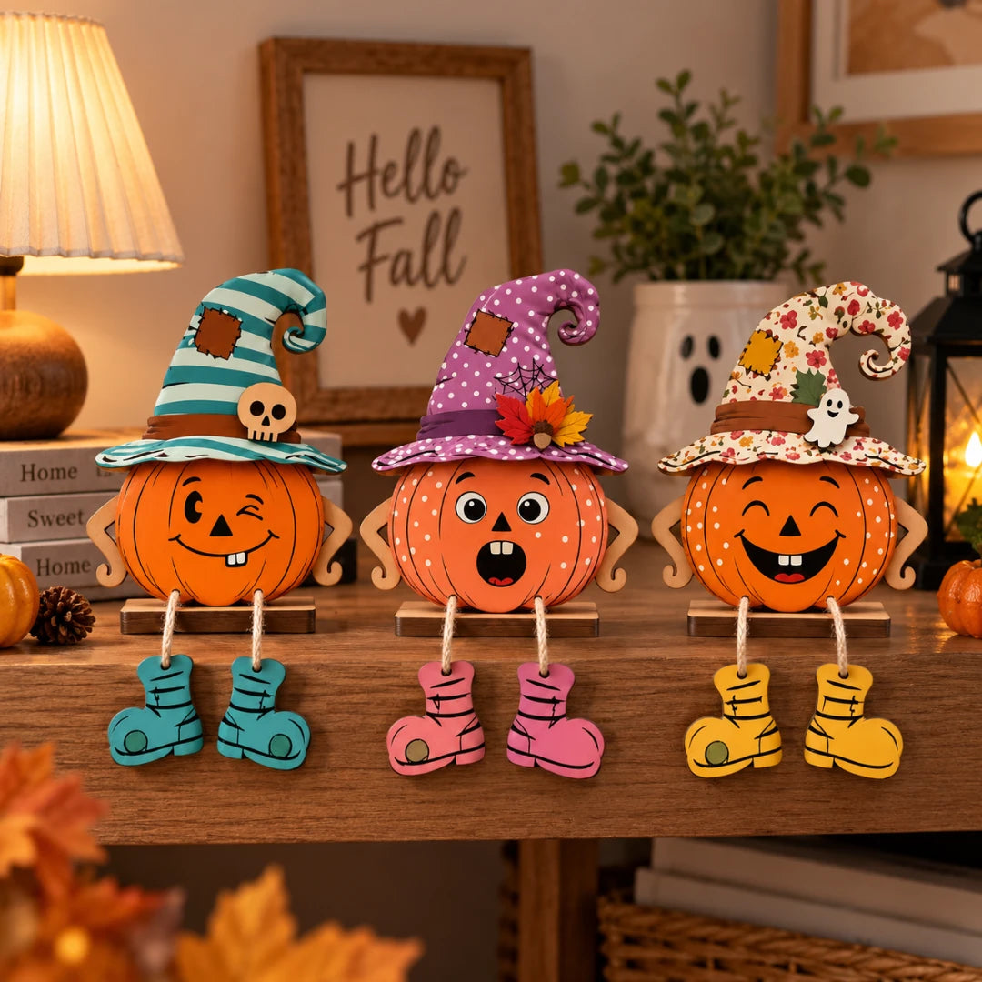 DeskBuddy™ Pumpkin Trio Desktop Decoration