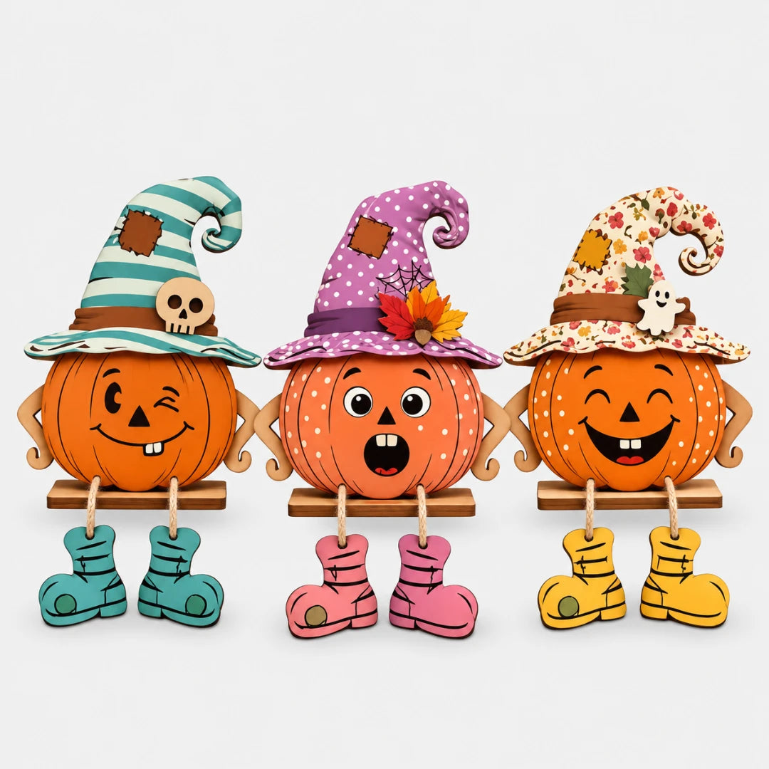 DeskBuddy™ Pumpkin Trio Desktop Decoration