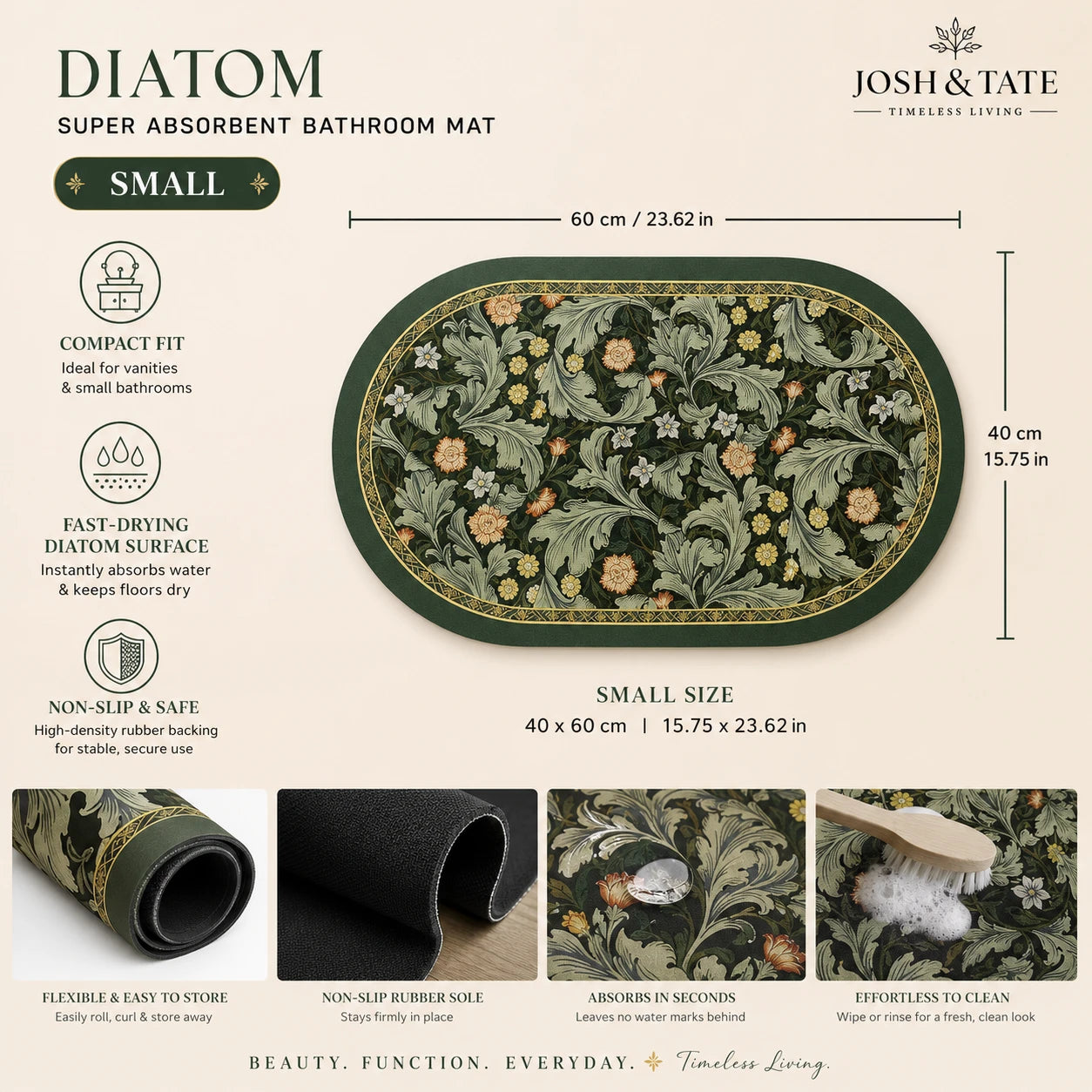 Diatom Super Absorbent Bathroom Mat