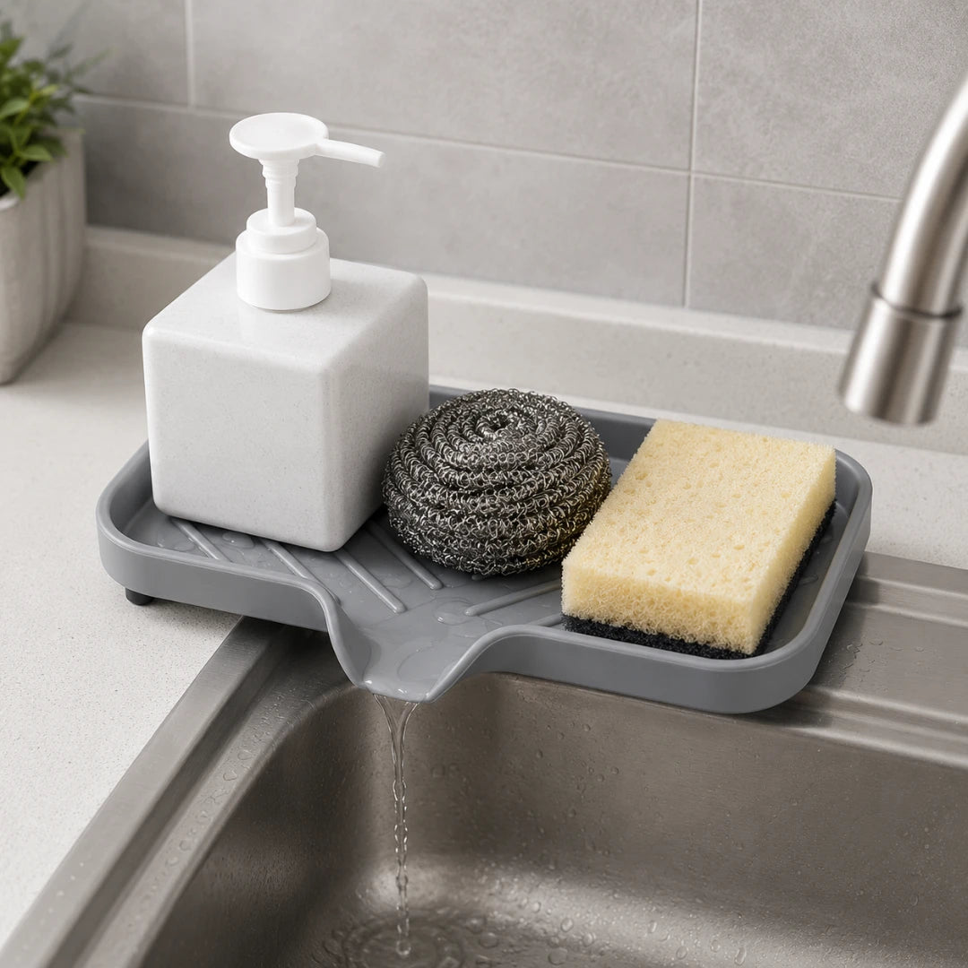 DrainDish™ Self-Draining Sink Tray