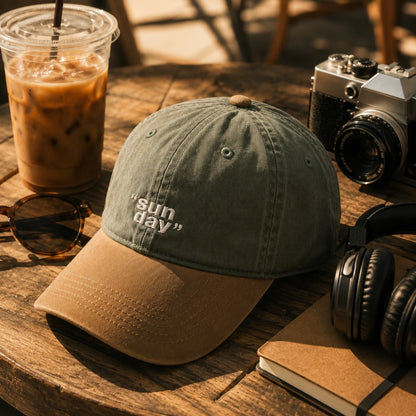 DriftCap™ — Two-Tone Washed Cap