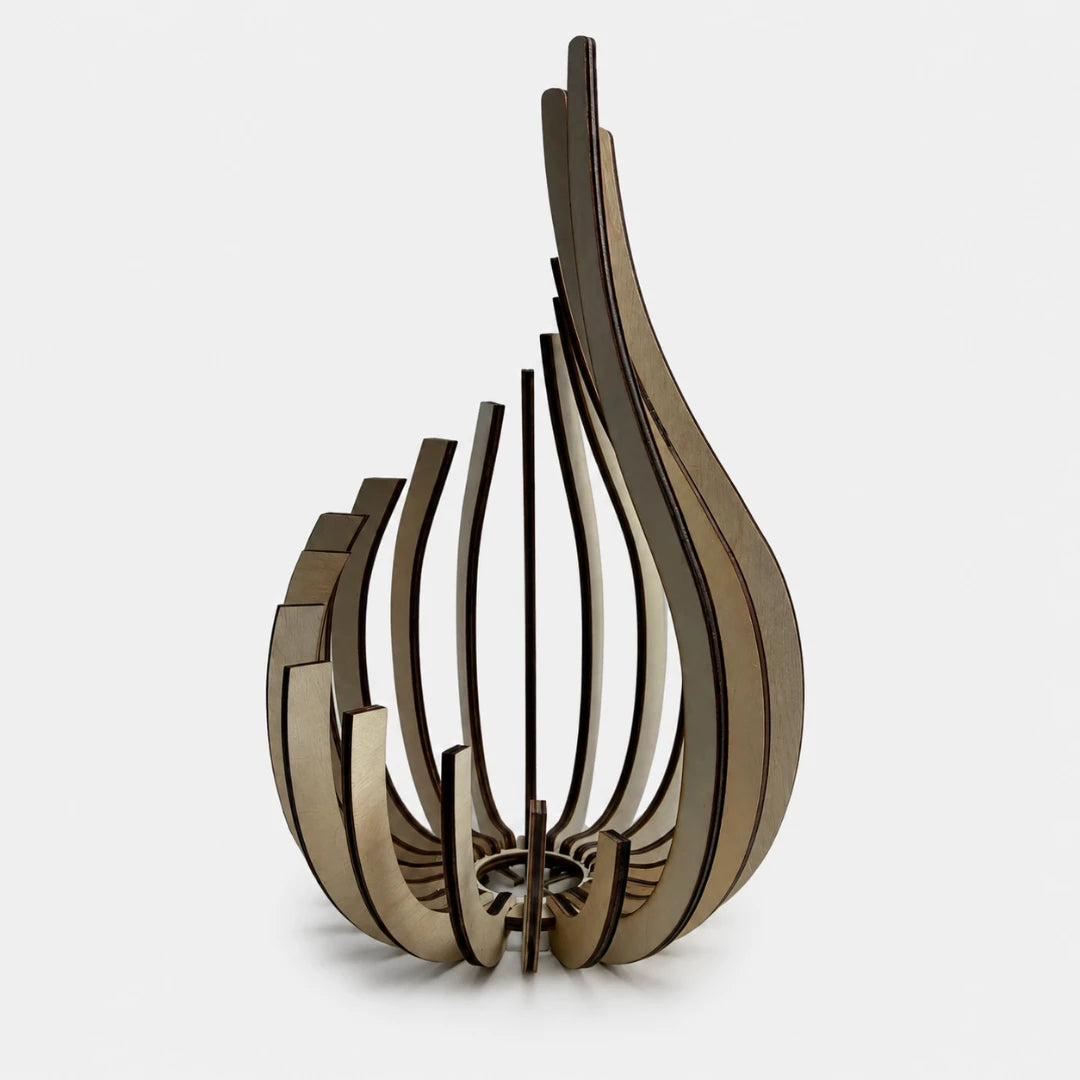 EmberVase™ Wood  Candle Holder