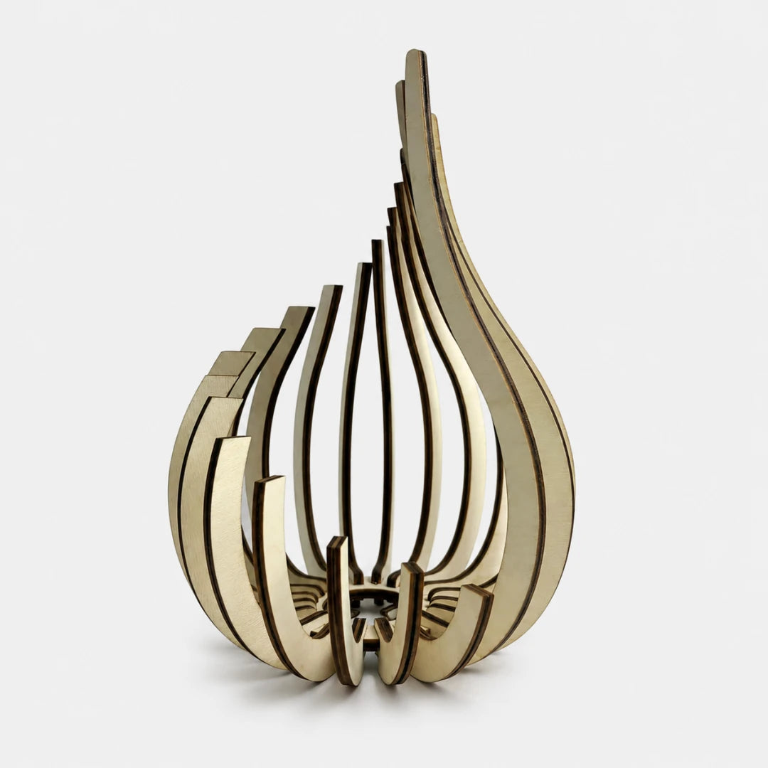 EmberVase™ Wood  Candle Holder