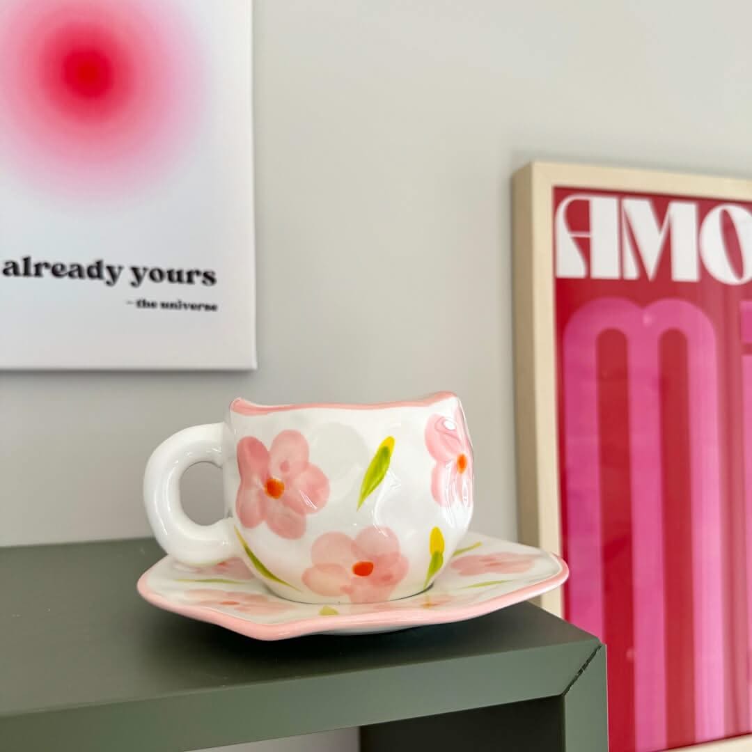 Floral Vintage Teacup Set