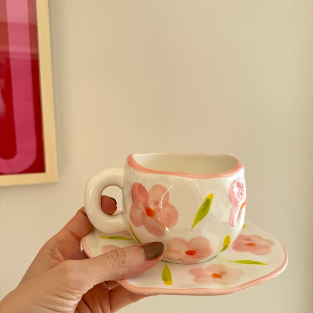 Floral Vintage Teacup Set