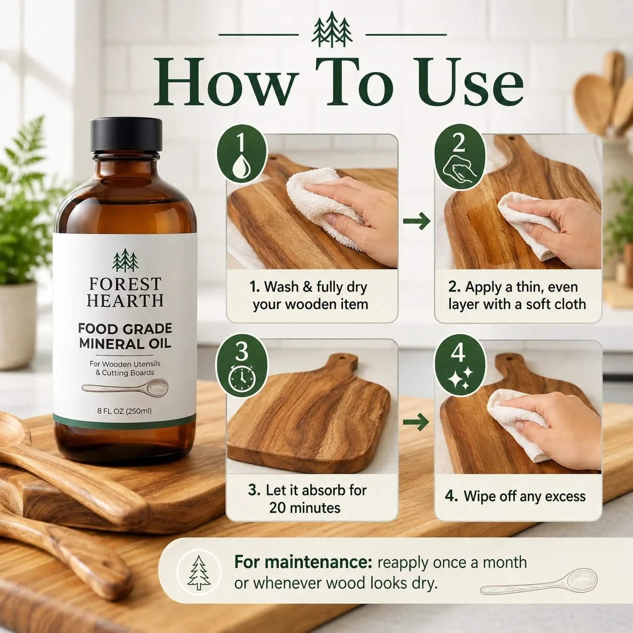Food Grade Mineral Oil For Wooden Utensils-7
