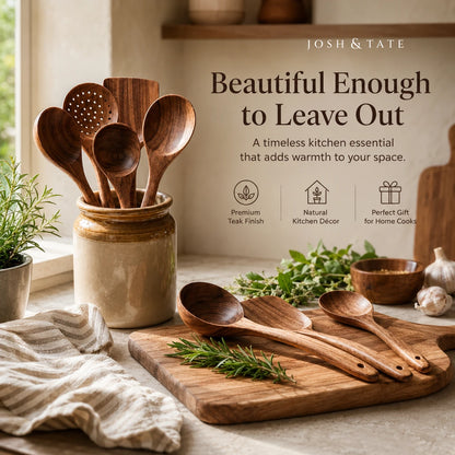 Forest Hearth™ Teak Wooden Utensil Set