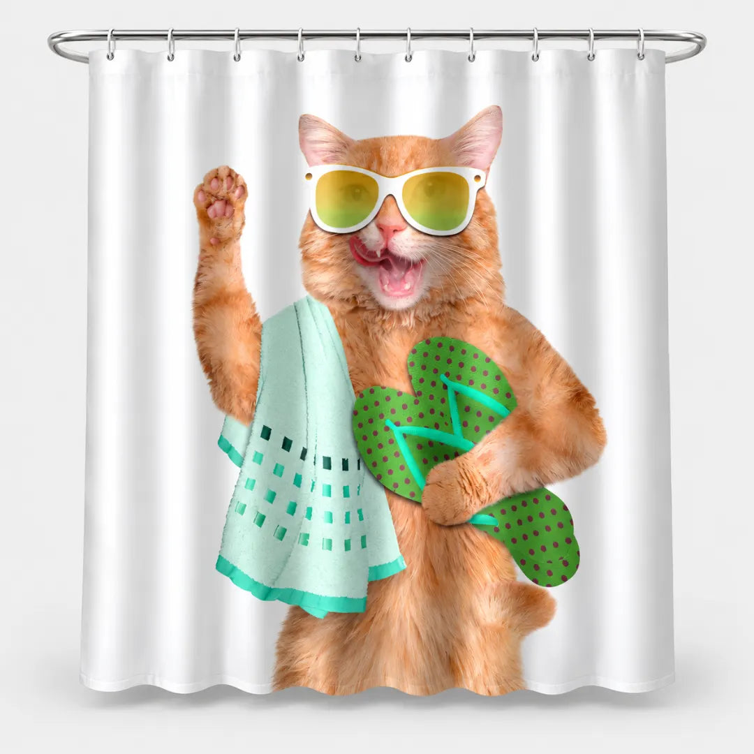 FurBath™ Waterproof Shower Curtain