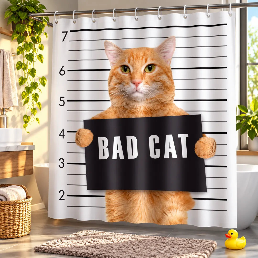 FurBath™ Waterproof Shower Curtain