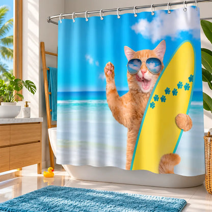 FurBath™ Waterproof Shower Curtain