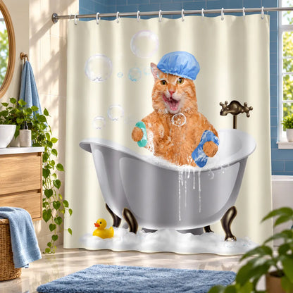 FurBath™ Waterproof Shower Curtain