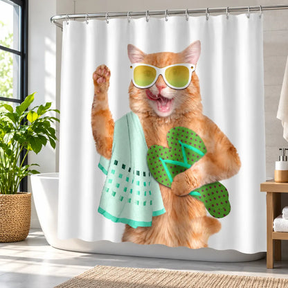 FurBath™ Waterproof Shower Curtain
