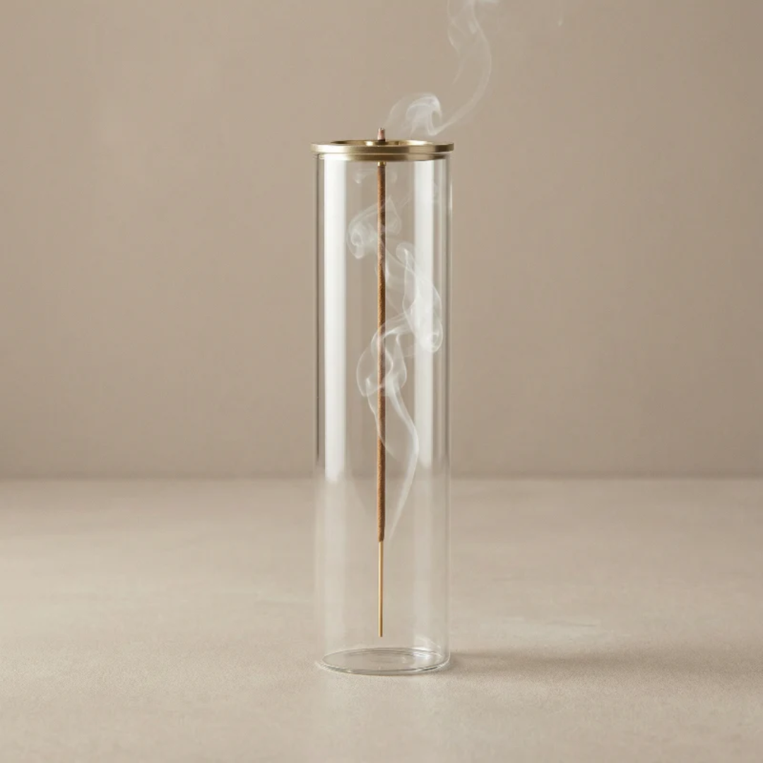 Glass Incense Stick Holder