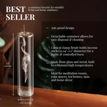 Glass Incense Stick Holder