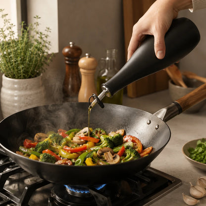 GlazePour™ Ceramic Oil & Vinegar Bottle