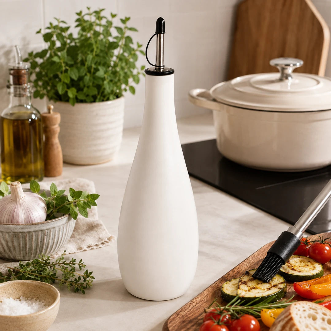 GlazePour™ Ceramic Oil & Vinegar Bottle