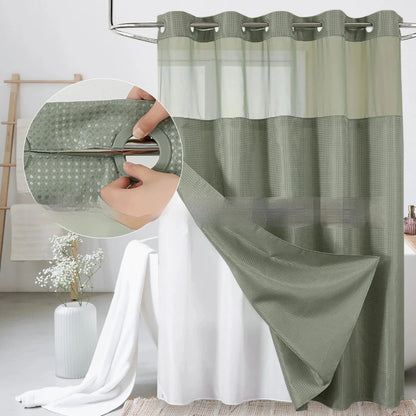 GlideCurtain™ No-Hook Shower Curtain