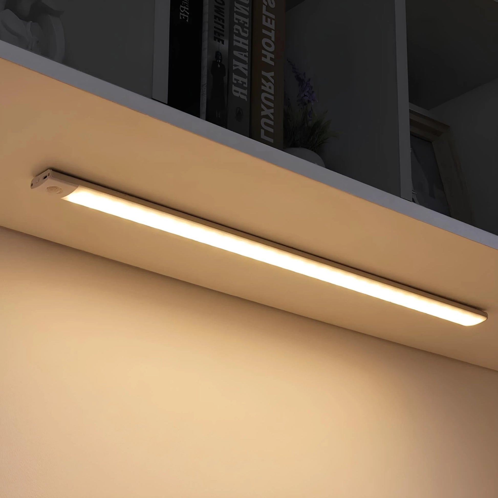 Josh & Tate - GlowMotion Motion Sensor Lamp - Under-cabinet light fixture on a kitchen counter