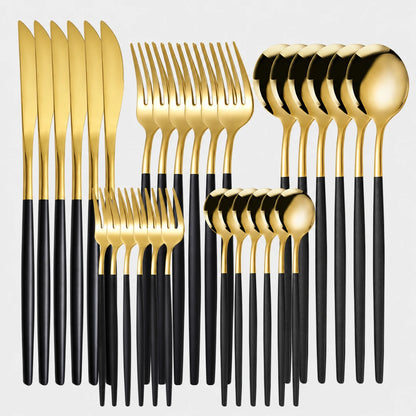 GoldEdge™ 30-Piece Flatware Set