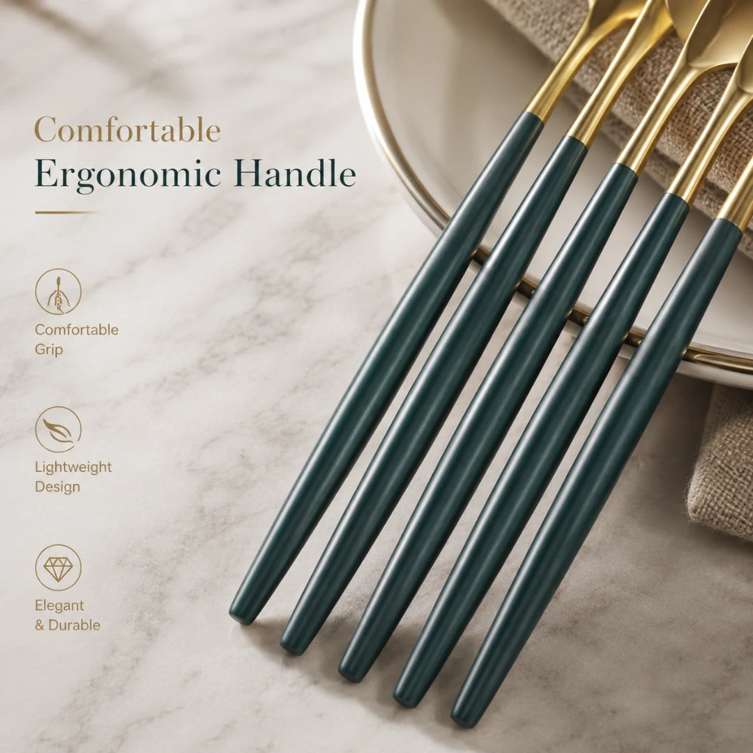 GoldEdge™ 30-Piece Flatware Set