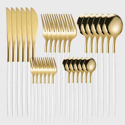 GoldEdge™ 30-Piece Flatware Set