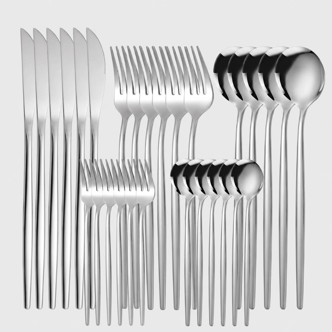 GoldEdge™ 30-Piece Flatware Set