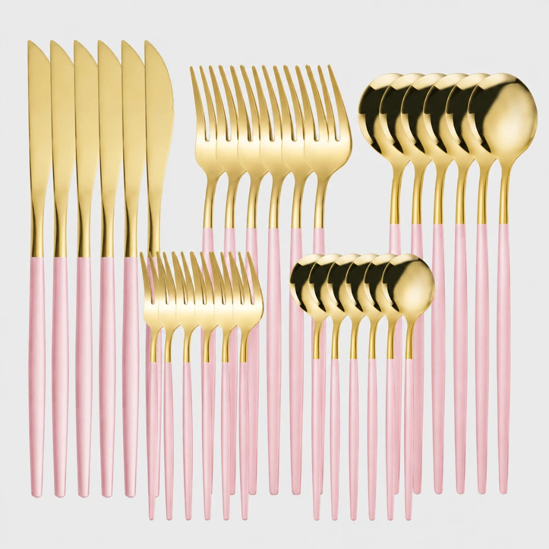 GoldEdge™ 30-Piece Flatware Set