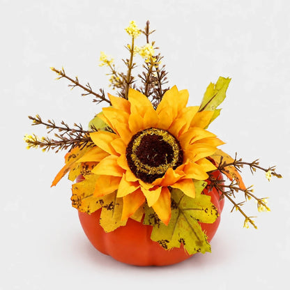 GoldenHarvest™ Decorative Artificial Pumpkin And Maple Leaf Ornaments