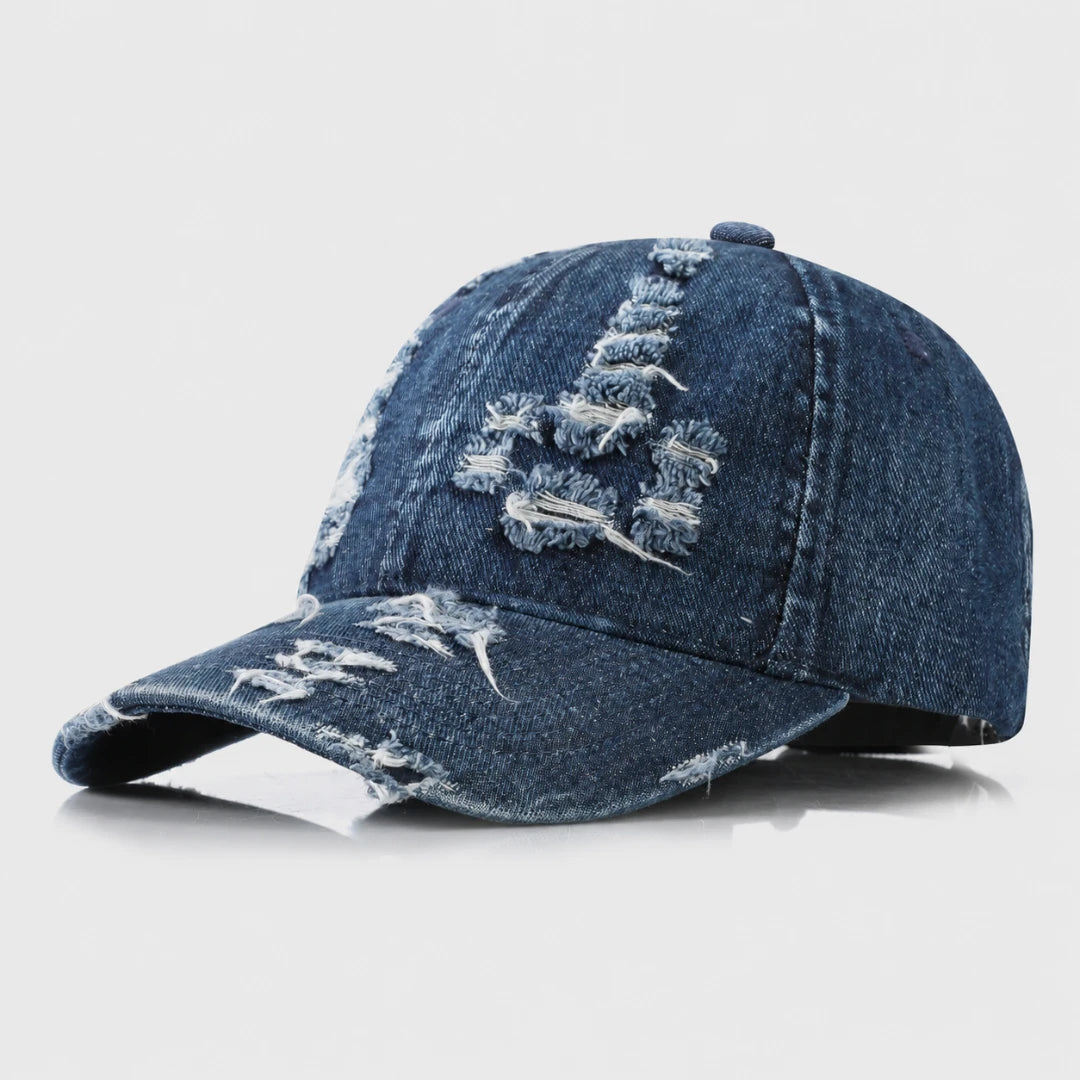 GritWash™ Distressed Denim Cap