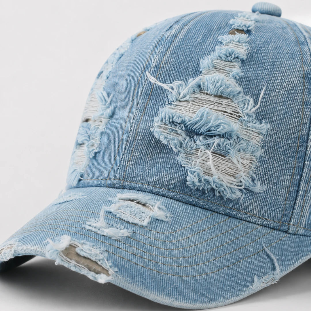 GritWash™ Distressed Denim Cap