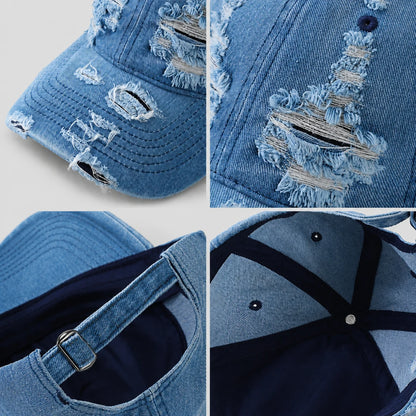 GritWash™ Distressed Denim Cap