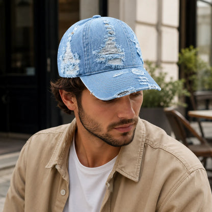 GritWash™ Distressed Denim Cap