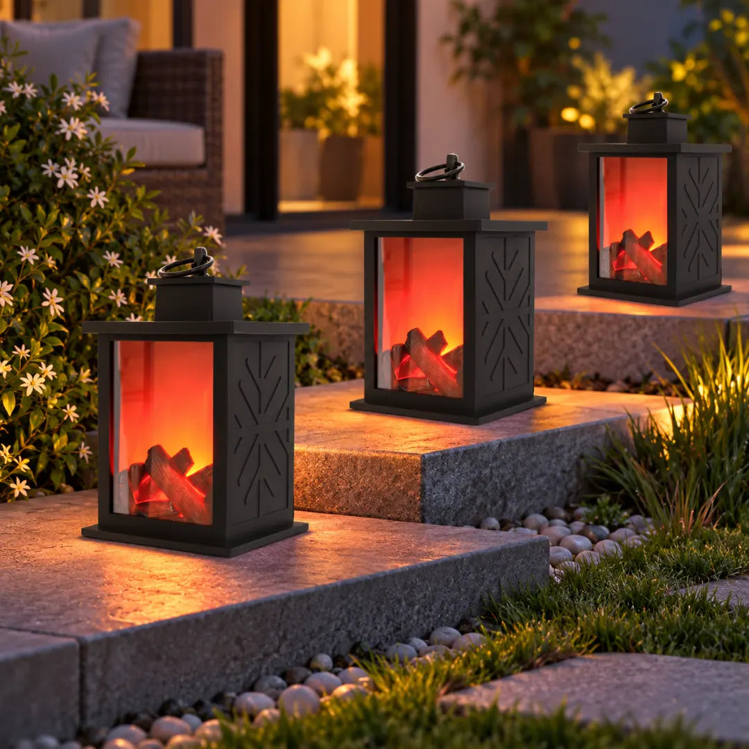 HearthGlow™ LED Fireplace Lantern