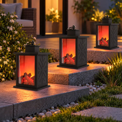 HearthGlow™ LED Fireplace Lantern