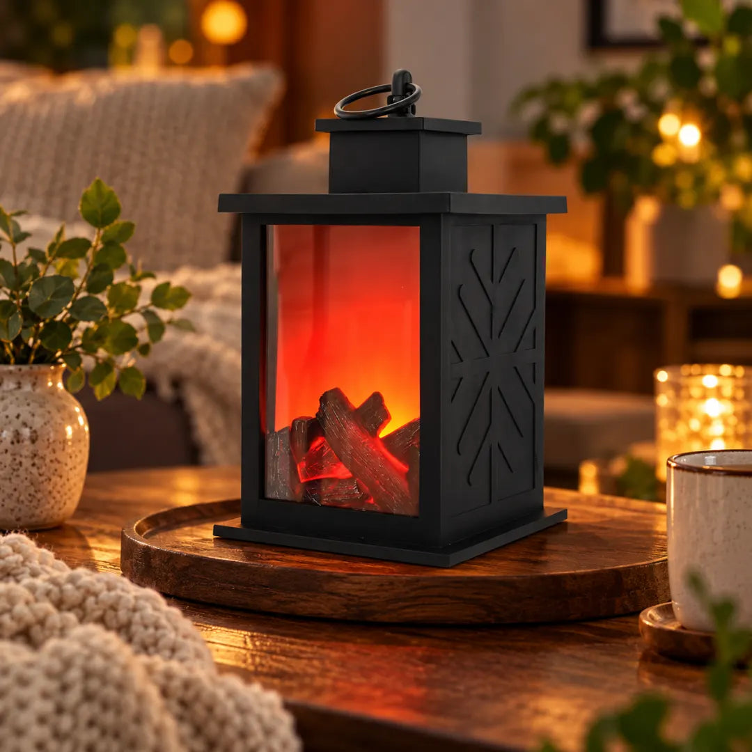 HearthGlow™ LED Fireplace Lantern
