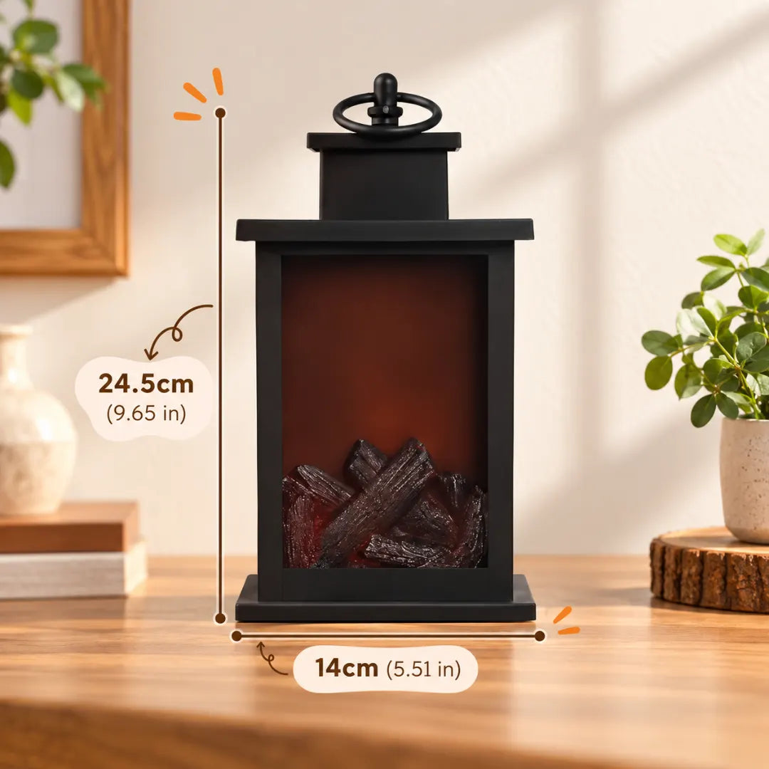 HearthGlow™ LED Fireplace Lantern