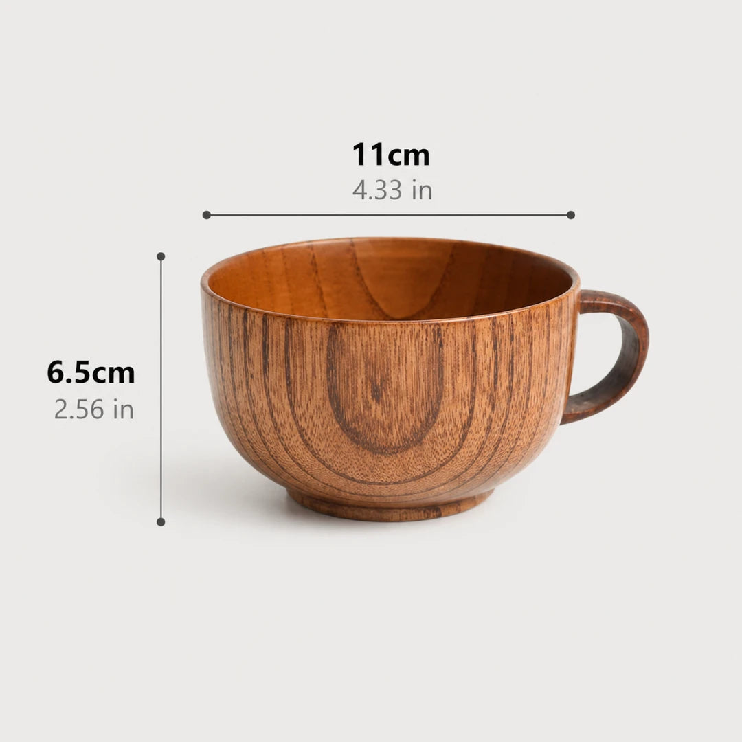 HearthGrain™ Wooden Coffee Mug