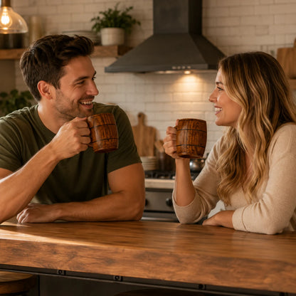 HearthGrain™ Wooden Coffee Mug