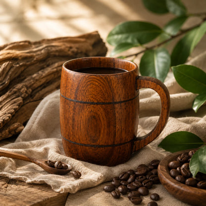 HearthGrain™ Wooden Coffee Mug