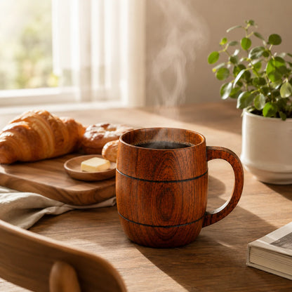 HearthGrain™ Wooden Coffee Mug