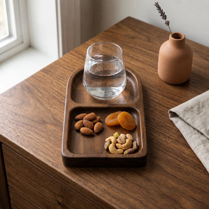 HollowTray™ Sectioned Acacia Tray