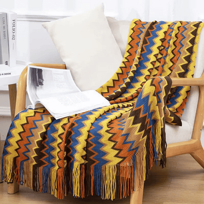 Marbella™ Boho Tassel Throw Blanket